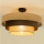 Opbouwplafondlamp WENTA 1xE27/60W/230V Ø 50 cm jute/bruin