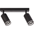 Opbouwspot PIPE 2xGU10/10W/230V zwart