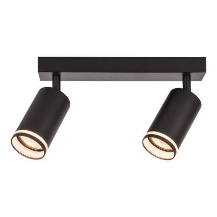 Opbouwspot PIPE 2xGU10/10W/230V zwart