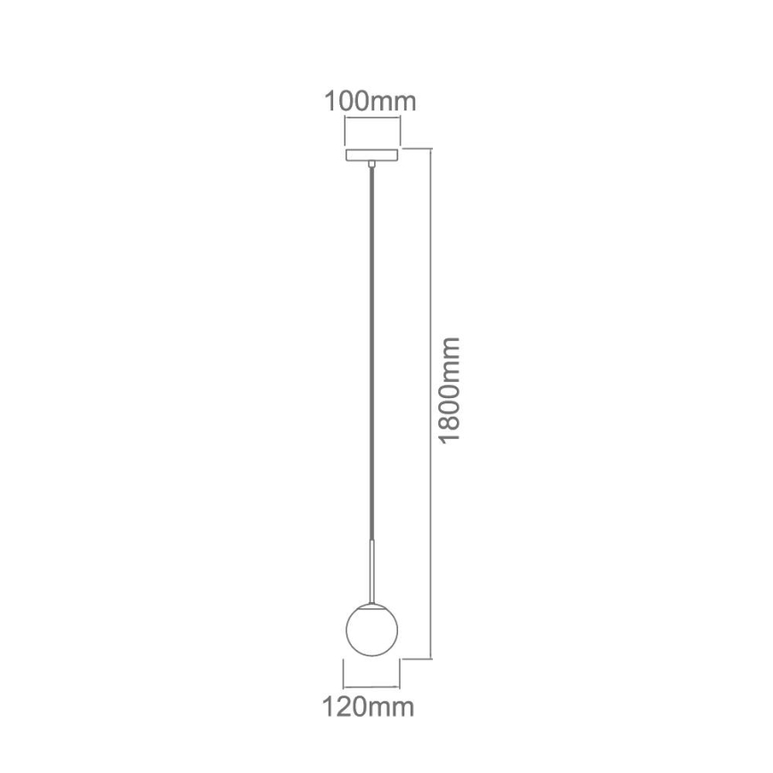 Open Design OR80049 - BAO badkamerhanglamp aan kabel 1xG9/8W/230V IP44 glanzend chroom