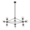Open Design OR80094 - Kroonluchter op stang BAO 10xE27/8W/230V Ø 90 cm zwart