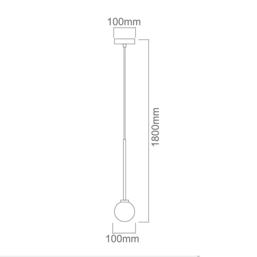 Open Design OR80629 - Hanglamp met kabel OTA 1xG9/8W/230V zwart