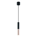 Open Design OR80827 - Hanglamp aan kabel SLIMI 1xG9/3,5W/230V zwart/roségoud