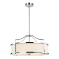 Open Design OR80872 - Plafondlamp STANZA met staaf 4xE27/15W/230V Ø 55 cm glanzend chroom/wit