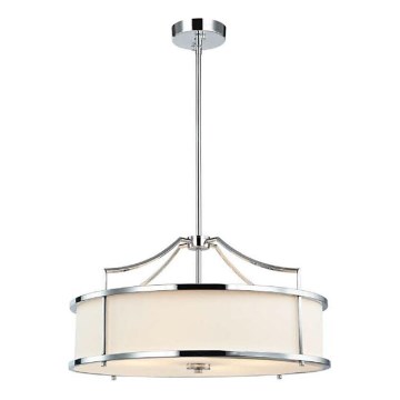 Open Design OR80872 - Plafondlamp STANZA met staaf 4xE27/15W/230V Ø 55 cm glanzend chroom/wit