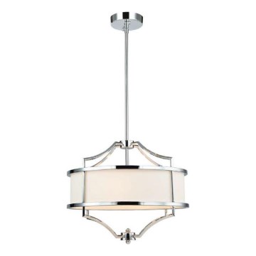 Open Design OR80902 - STESSO hanglamp met stang 4xE27/15W/230V Ø 42 cm glanzend chroom/wit