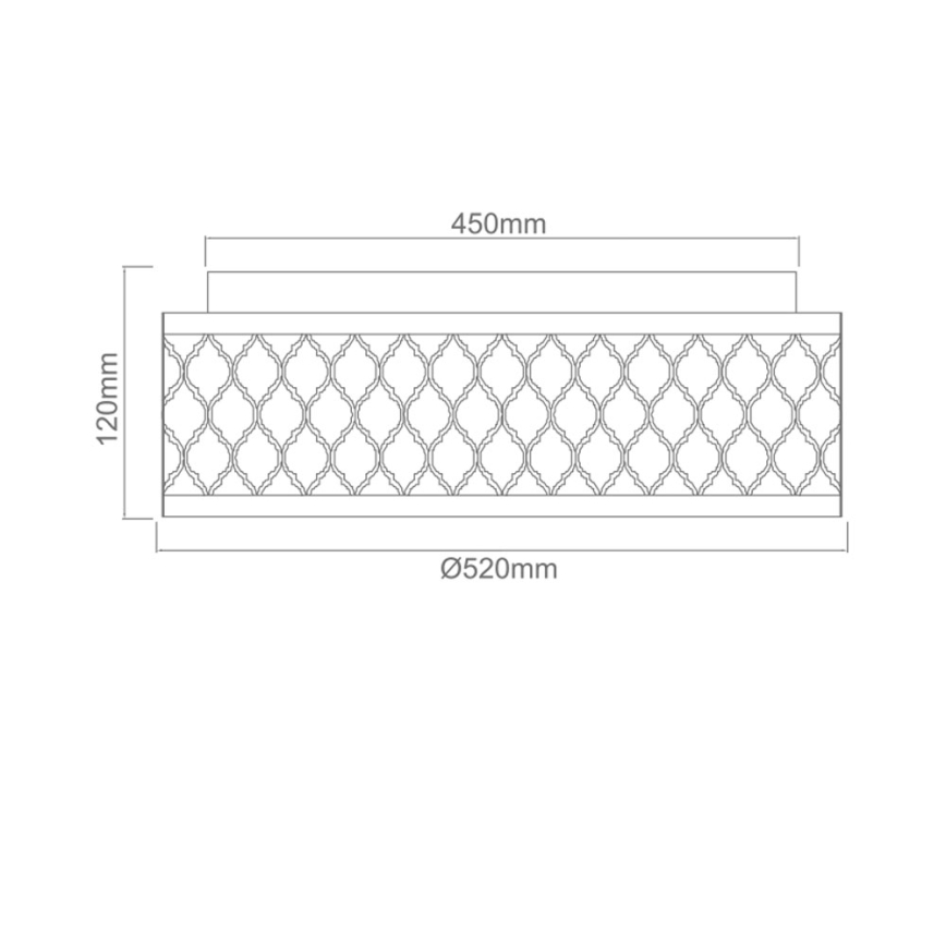 Open Design OR81008 - Plafondlamp CAVALLI 3xE27/15W/230V Ø 52 cm glanzend chroom