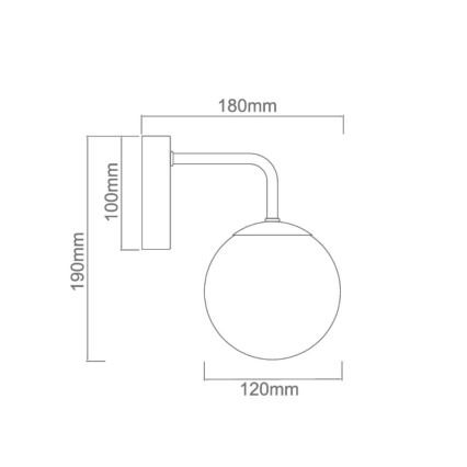 Open Design OR81381 - BAO badkamer wandlamp 1x G9/8W/230V IP44, glanzend chroom