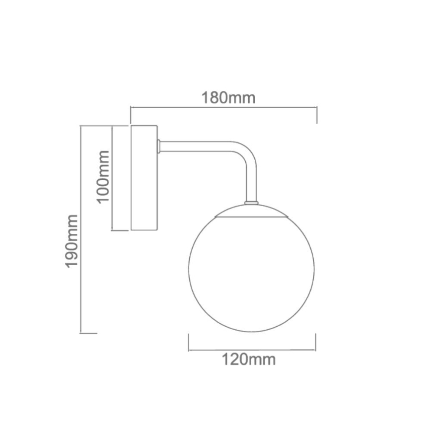 Open Design OR81381 - BAO badkamer wandlamp 1x G9/8W/230V IP44, glanzend chroom