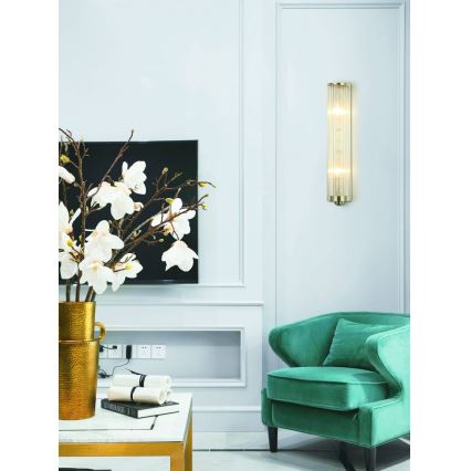 Open Design OR81572 - Wandlamp FIATTO 2xE14/12W/230V messing