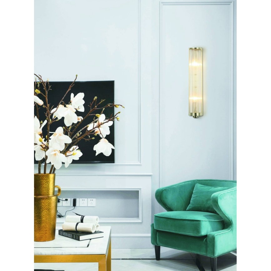 Open Design OR81572 - Wandlamp FIATTO 2xE14/12W/230V messing