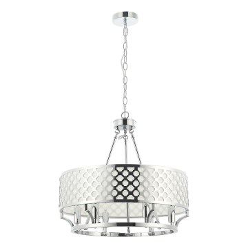 Open Design OR84375 - Kroonluchter met ketting VERNO 6xE14/12W/230V Ø 55 cm glanzend chroom
