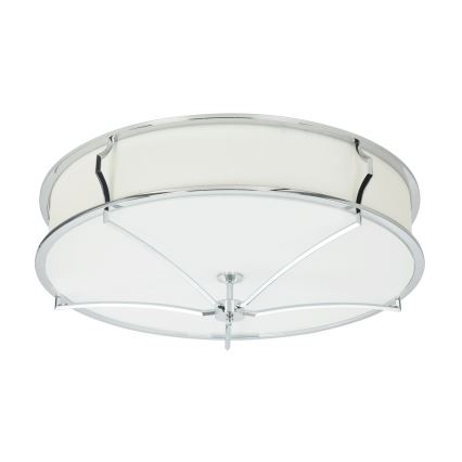 Open Design OR84429 - Plafondlamp STESSO 6xE27/12W/230V Ø 85 cm glanzend chroom/wit