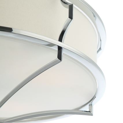 Open Design OR84429 - Plafondlamp STESSO 6xE27/12W/230V Ø 85 cm glanzend chroom/wit