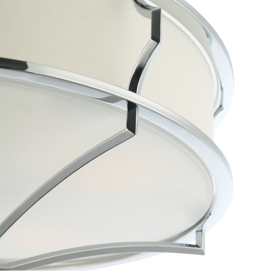 Open Design OR84429 - Plafondlamp STESSO 6xE27/12W/230V Ø 85 cm glanzend chroom/wit