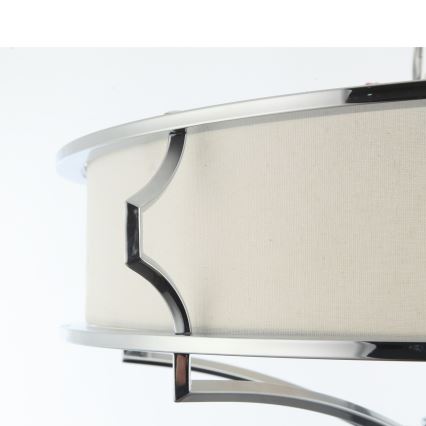 Open Design OR84429 - Plafondlamp STESSO 6xE27/12W/230V Ø 85 cm glanzend chroom/wit
