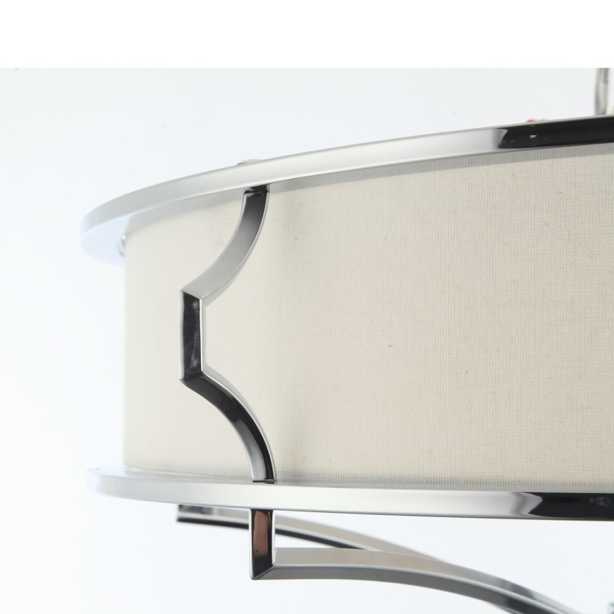 Open Design OR84429 - Plafondlamp STESSO 6xE27/12W/230V Ø 85 cm glanzend chroom/wit