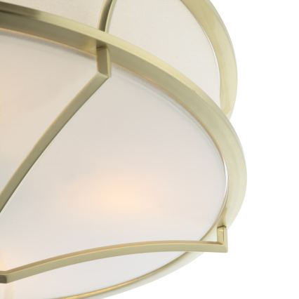 Open Design OR84443 - Plafondlamp STESSO 6xE27/12W/230V Ø 85 cm messing/wit