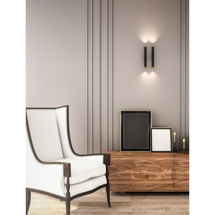 Open Design OR84573 - Wandlamp Q 2xG9/3,5W/230V zwart/goud