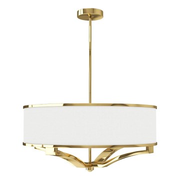 Open Design OR84825 - Kroonluchter met staaf GERDO 4xE27/12W/230V goud/wit