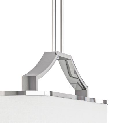 Open Design OR84849 - Kroonluchter met stang GERDO OVALE 6xE14/12W/230V glanzend chroom/wit