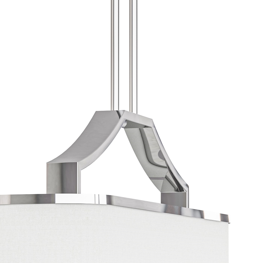 Open Design OR84849 - Kroonluchter met stang GERDO OVALE 6xE14/12W/230V glanzend chroom/wit