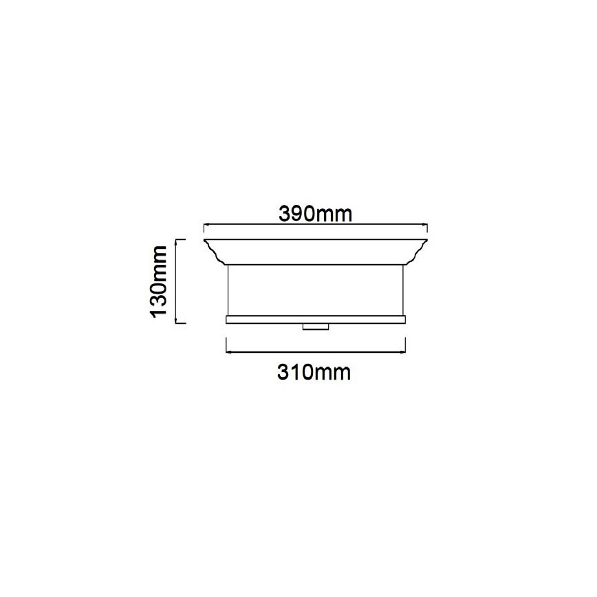 Open Design OR84870 - Plafondlamp FAMBURO 3xE14/12W/230V Ø 31 cm goudkleurig