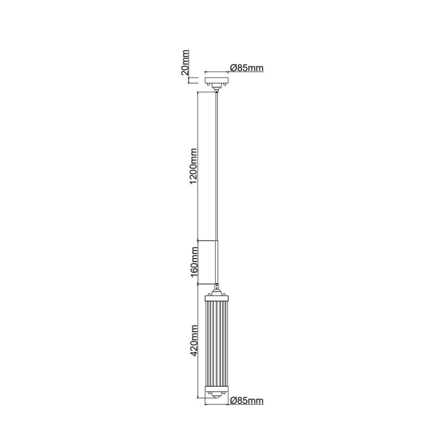 Open Design OR85310 - Hanglamp met kabel FIATTO 1xE14/12W/230V zwart