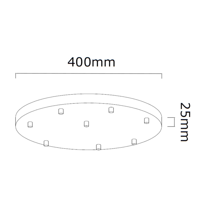 Open Design OR85334 - Gouden kabelhanglamp ERO 8xG9/8W/230V
