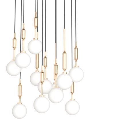 Open Design OR85396 - Hanglamp aan kabel ERO 12xG9/8W/230V goudkleurig