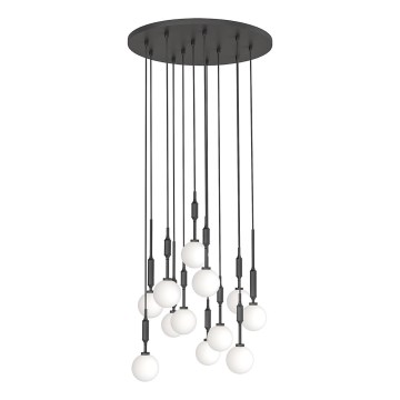 Open Design OR85402 - Kroonluchter met kabelophanging ERO 12xG9/8W/230V zwart