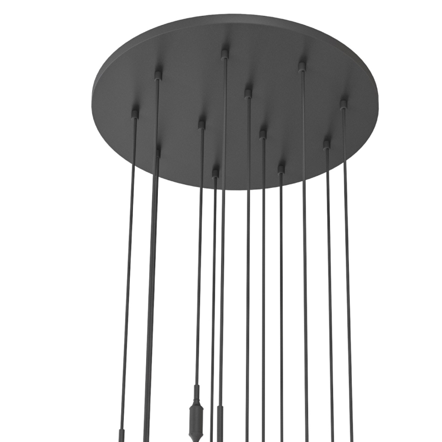 Open Design OR85402 - Kroonluchter met kabelophanging ERO 12xG9/8W/230V zwart