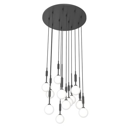 Open Design OR85402 - Kroonluchter met kabelophanging ERO 12xG9/8W/230V zwart