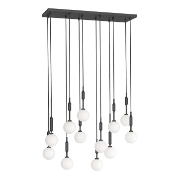 Open Design OR85464 - ERO kroonluchter aan kabel, 12xG9/8W/230V, zwart