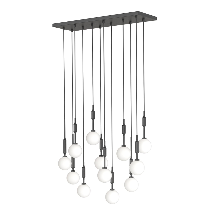 Open Design OR85464 - ERO kroonluchter aan kabel, 12xG9/8W/230V, zwart