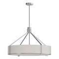 Open Design OR85655 - Hanglamp met stang DORETTO, 6×E27/15W/230V, Ø 70 cm, mat chroom/wit