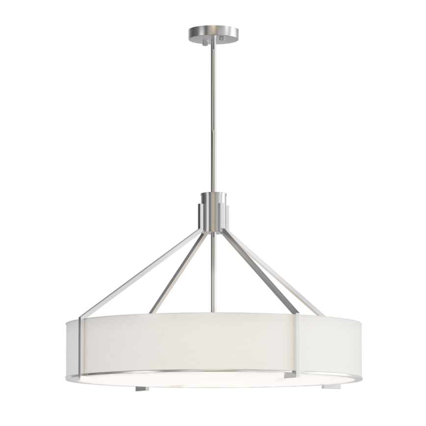 Open Design OR85655 - Hanglamp met stang DORETTO, 6×E27/15W/230V, Ø 70 cm, mat chroom/wit