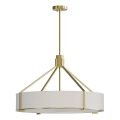 Open Design OR85662 - Kroonluchter aan stang DORETTO 6x E27 / 15W / 230V Ø 70 cm goud/wit