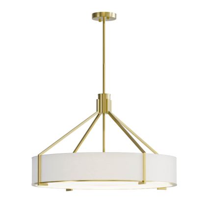 Open Design OR85662 - Kroonluchter aan stang DORETTO 6x E27 / 15W / 230V Ø 70 cm goud/wit