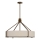 Open Design OR85679 - Hanglamp met stang DORETTO 6xE27/15W/230V Ø 70 cm bruin/beige
