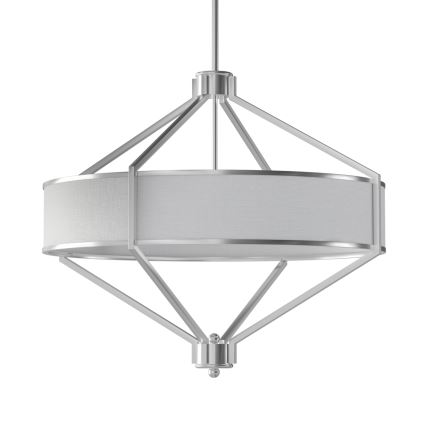 Open Design OR85822 - ZUNDO hanglamp met stang 4xE27/15W/230V mat chroom/wit