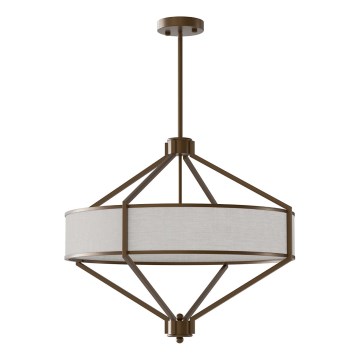 Open Design OR85846 - Hanglamp met stang ZUNDO 4xE27/15W/230V bruin/beige