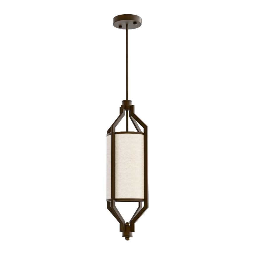 Open Design OR85877 - Hanglamp aan stang ZUNDO 1xE27/15W/230V bruin/beige