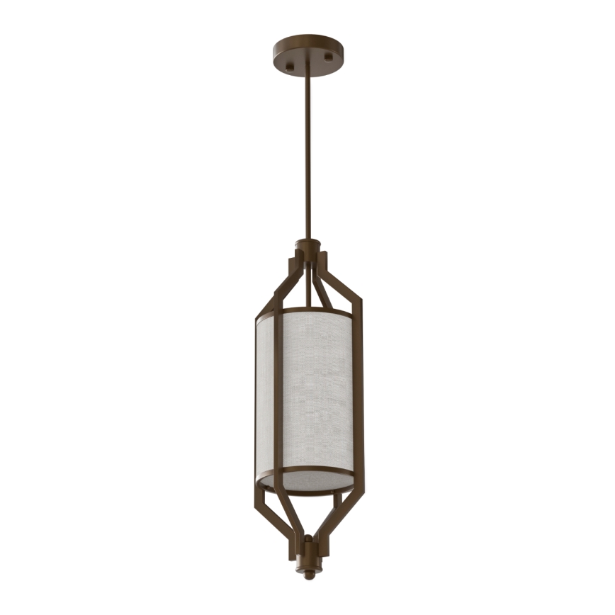 Open Design OR85877 - Hanglamp aan stang ZUNDO 1xE27/15W/230V bruin/beige
