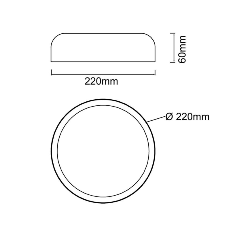 Open Design OR85914 - LED-plafondlamp CEDRONE LED/14W/230V 3000/4500/6500K Ø 22 cm wit