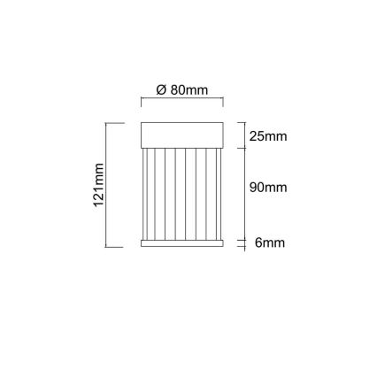 Open Design OR86102 - Plafondspot FIATTO 1xG9/8W/230V zwart