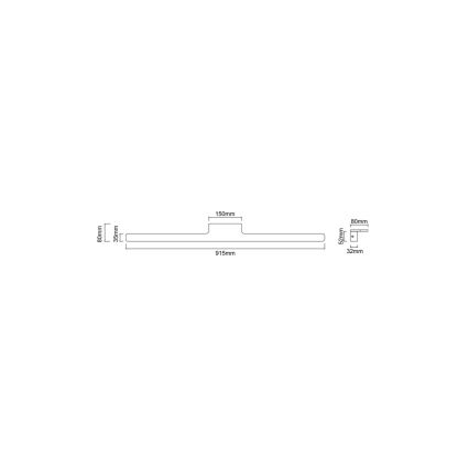 Open Design OR86157 - LUCE LED-spiegelverlichting voor de badkamer LED/12W/230V 3000/4500/6500K 91,5 cm IP44 glanzend chroom