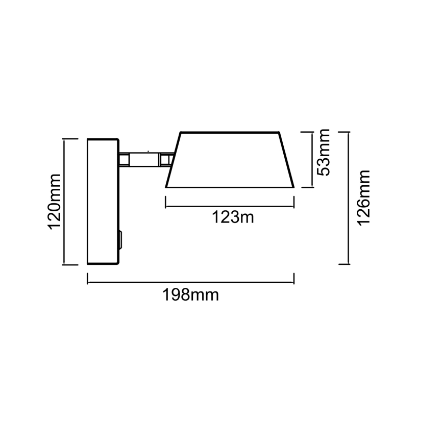 Open Design OR86522 - LED wandlamp TIMO LED/6W/230V 3000/4500/6500K zwart