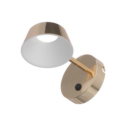 Open Design OR86539 - LED-wandlamp TIMO, 6W/230V, 3000/4500/6500K, messing