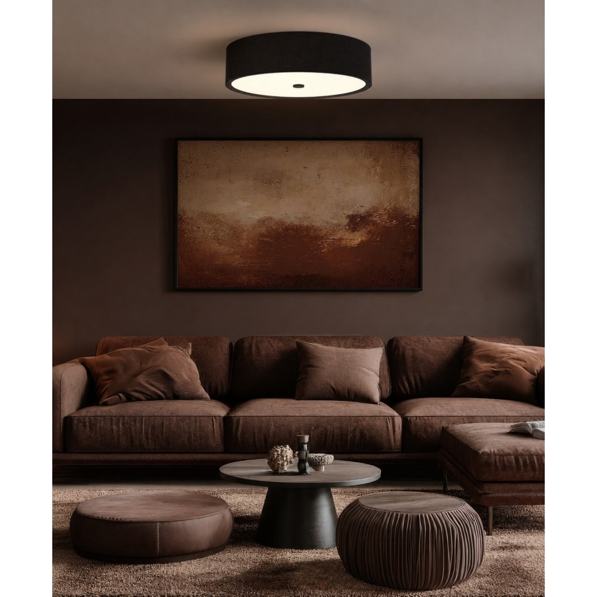 Open Design OR86591 - Plafondlamp ZALINDRO 6xE27/15W/230V Ø 74,5 cm zwart